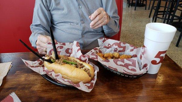 06/22/2021  WW2 Veteran ate all his food.