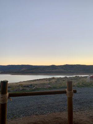 Sunrise from the patio