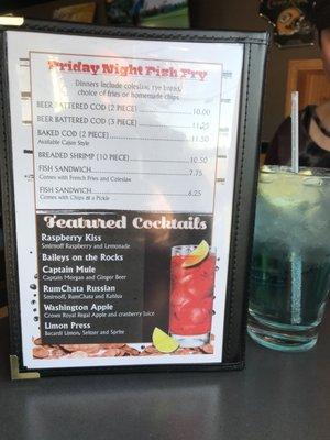 Friday Night Fish Fry & Featured Cocktails