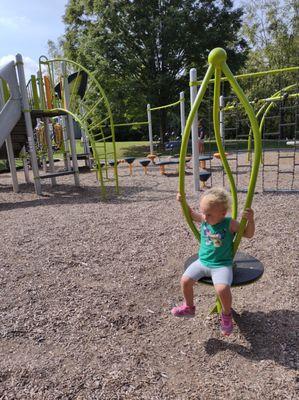 All kind of things to climb and a jungle jim with slide! #deweylocalpark #silverspringmd