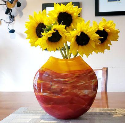 Sunset Medallion Vase