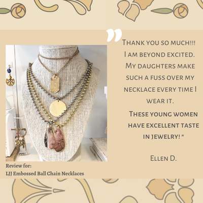 Review of the Embossed Necklace Collection