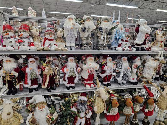 A lot of Christmas Merchandise