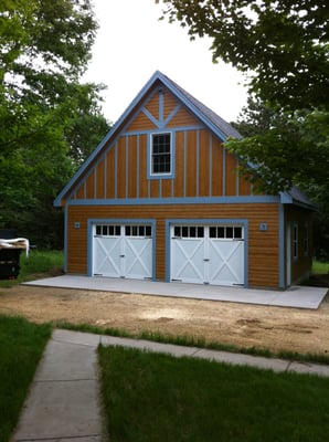 Garage Build.  Room In Attic Truss Design.