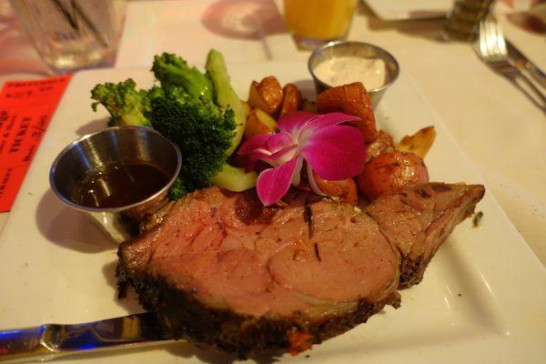 Great Prime Rib Dinner.