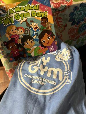 Book and T-shirt with membership