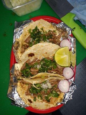 Bistec tacos