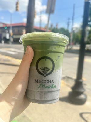 matcha almond black sesame