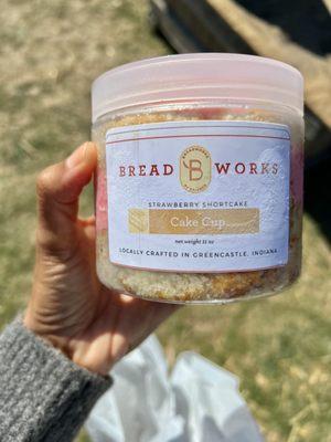 They carry Breadworks by Bridges cakes in a jar