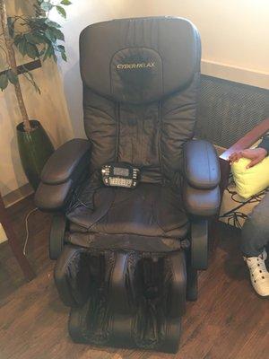 A massage chair while you wait!