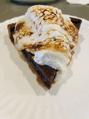 The s'more pie lives up to its name!