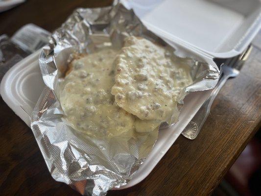 Biscuits and gravy