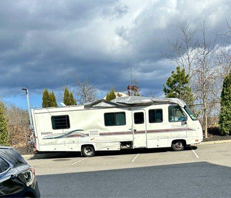 RV that was parked behind our hotel window all weekend.