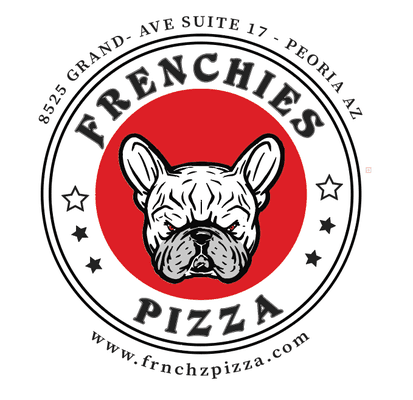 fench buldog with the address of the resteruant