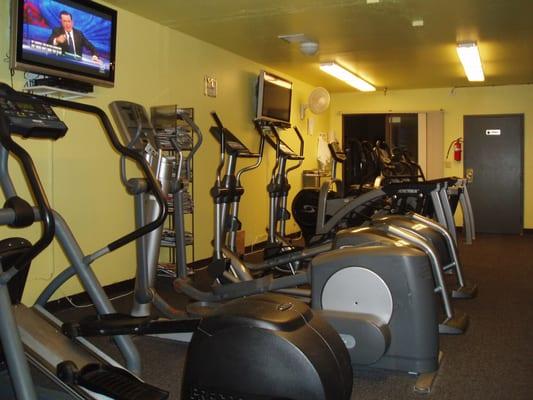 Different kinds of ellipticals to choose from.