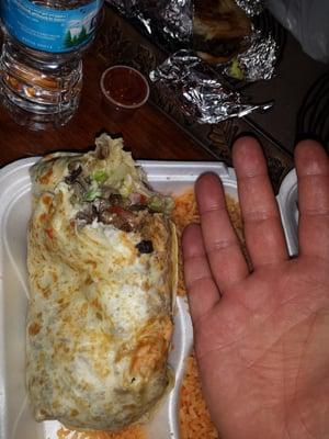 The BEST burrito I have ever eaten.  It is so good.