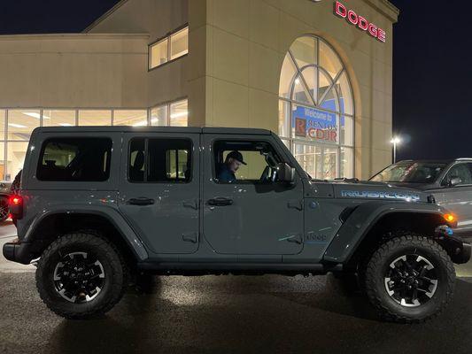 My brand new 2024 Jeep Wrangler Unlimited Rubicon X 4Xe