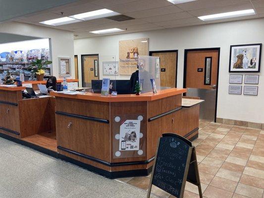 Freckles and friends waiting room/reception