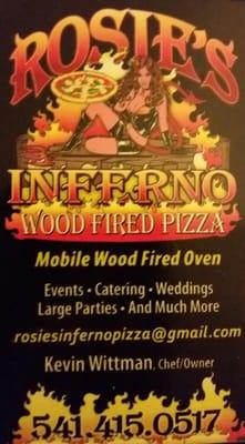 Rosie's Inferno Wood Fired Pizza