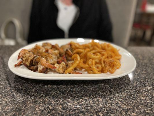 Grilled Shrimp and a side