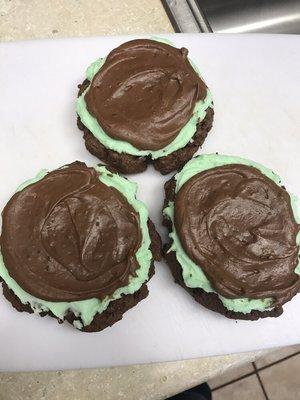 Chocolate mint cookies