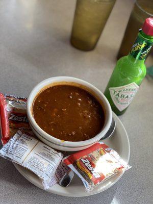 Some of the best chili I've ever had.