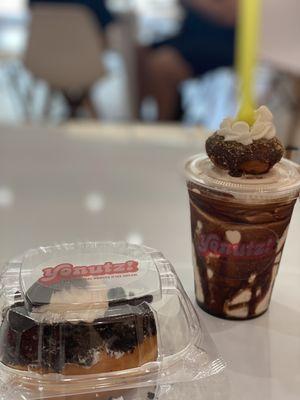 Oreo donut and S'mores milkshake