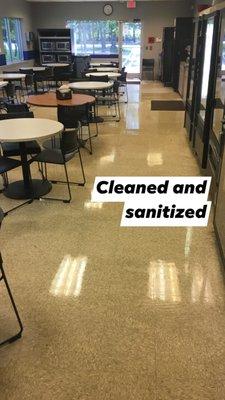 clean and sanitized