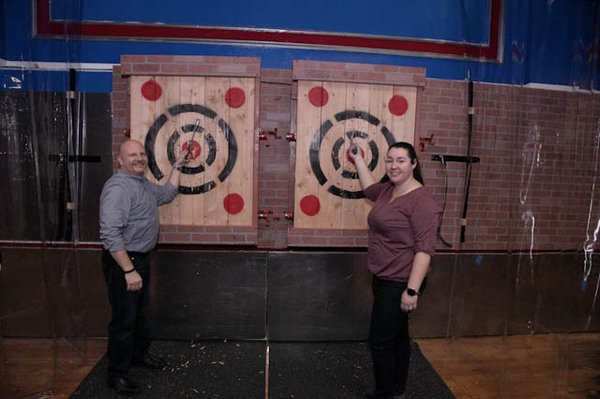 What are the odds? 2 Bullseye's at the same time!