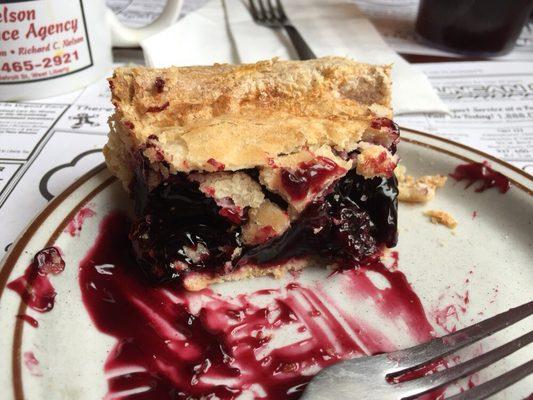 Black raspberry pie.