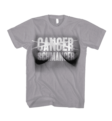 Cancer Schmancer, 2-color print. Design by EXTRA GRAPHIC