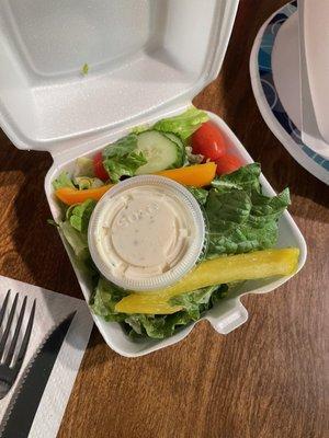 Nice side salad.