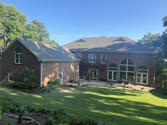 Just reroofed this beautiful home in Huntsville. 65 square roof.