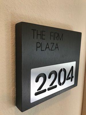 Multi-Tenant Suite Number Sign