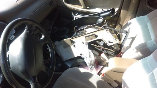 Distroyed, it was a clean nothing wrong with the inside at all kinda car before they got their hands on it