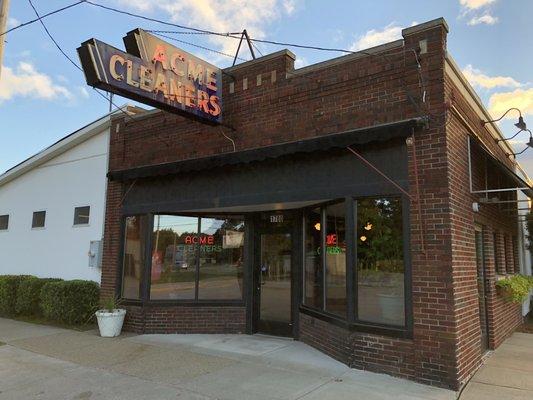 The Acme Cleaners historic store front