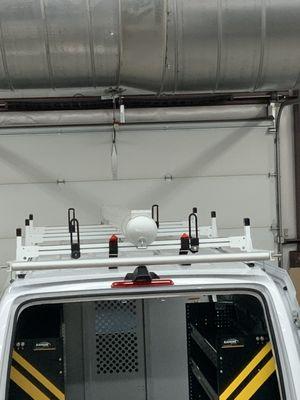 Ladder rack and pipe storage