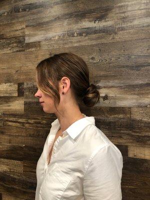 Low bun Up-Style