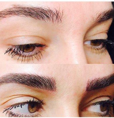 Microblading to define your eyebrows even if is a first time styling your eyebrows is the best option.