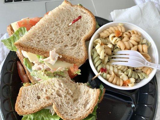 Lady Liberty and a side of pasta  so delicious