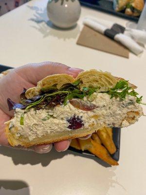 Chicken salad croissant