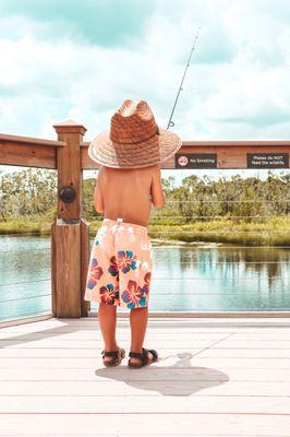 Dockside fishing