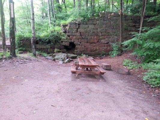 One of many picnic spots near the river.