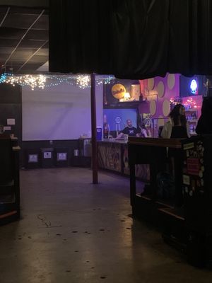 The bar area before the show .