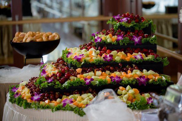 Our wedding fruit tower