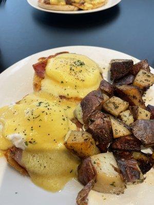 Traditional Benedict and amazing home fries!