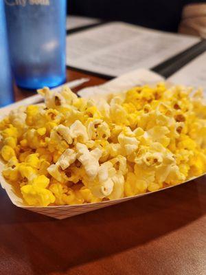 Free popcorn