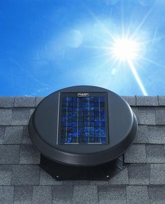 Solar Star, Solar-Powered Attic Fan, costs nothing to operate and qualifies for 30% Federal Tax Credit!