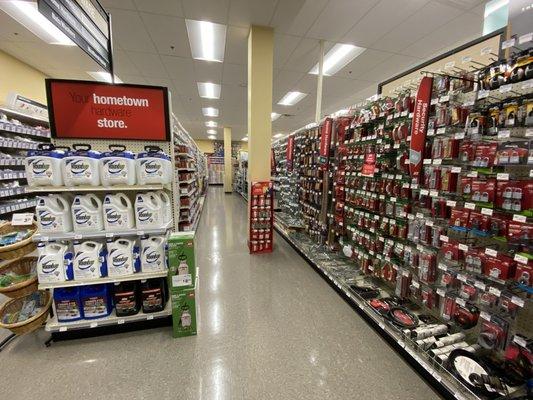 Aisle of products