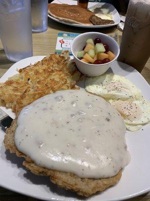 Country Fried Steak and Eggs - Perfect!